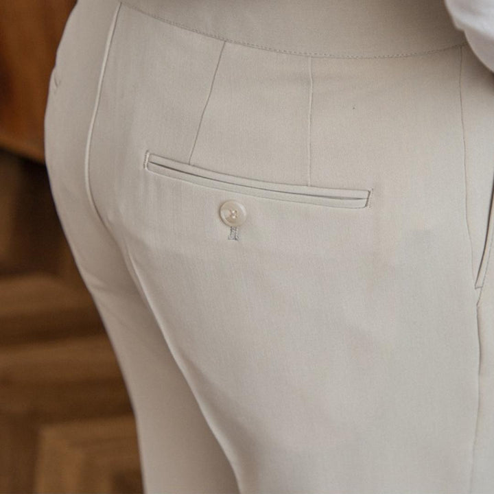Herren Straight Fit Bundfaltenhose | Maßgeschneiderte Formelle Hose