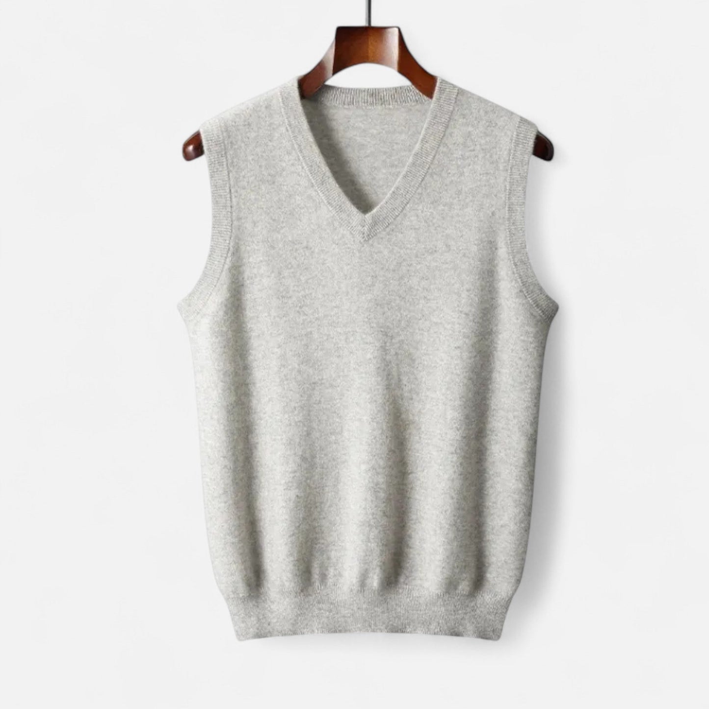 Herren V-Ausschnitt Ärmellose Strickpullover Weste | Lässig