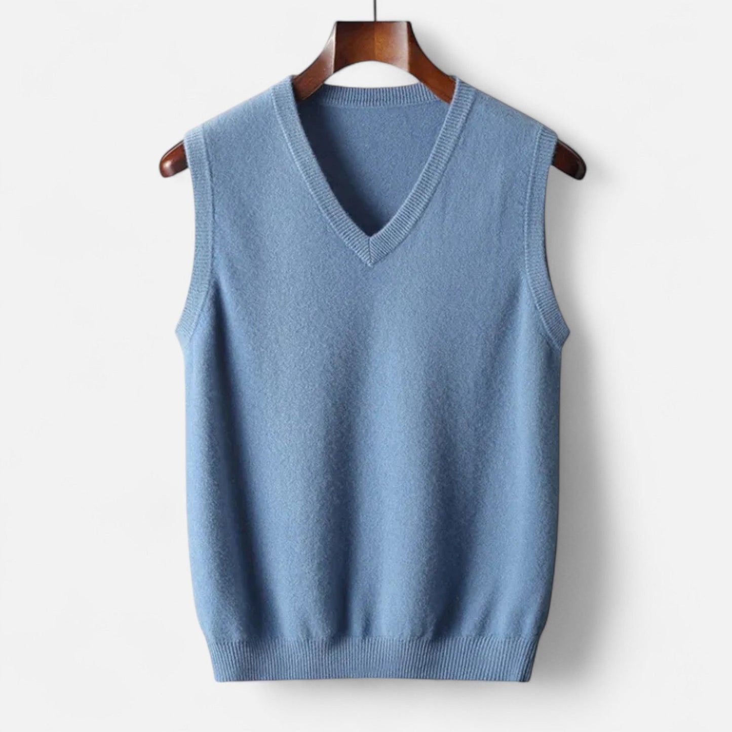 Herren V-Ausschnitt Ärmellose Strickpullover Weste | Lässig