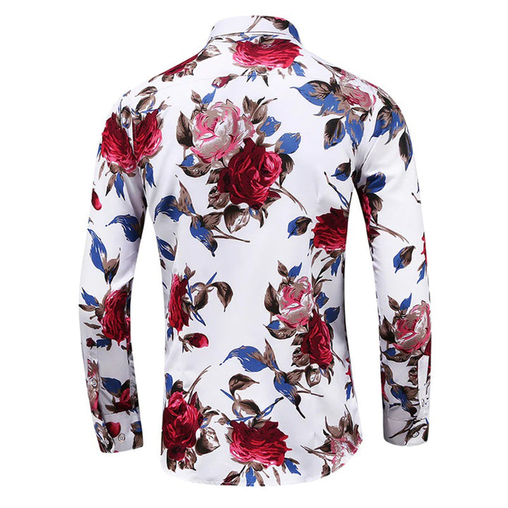 Men's Shirt with Floral Pattern – Modern & Stylish