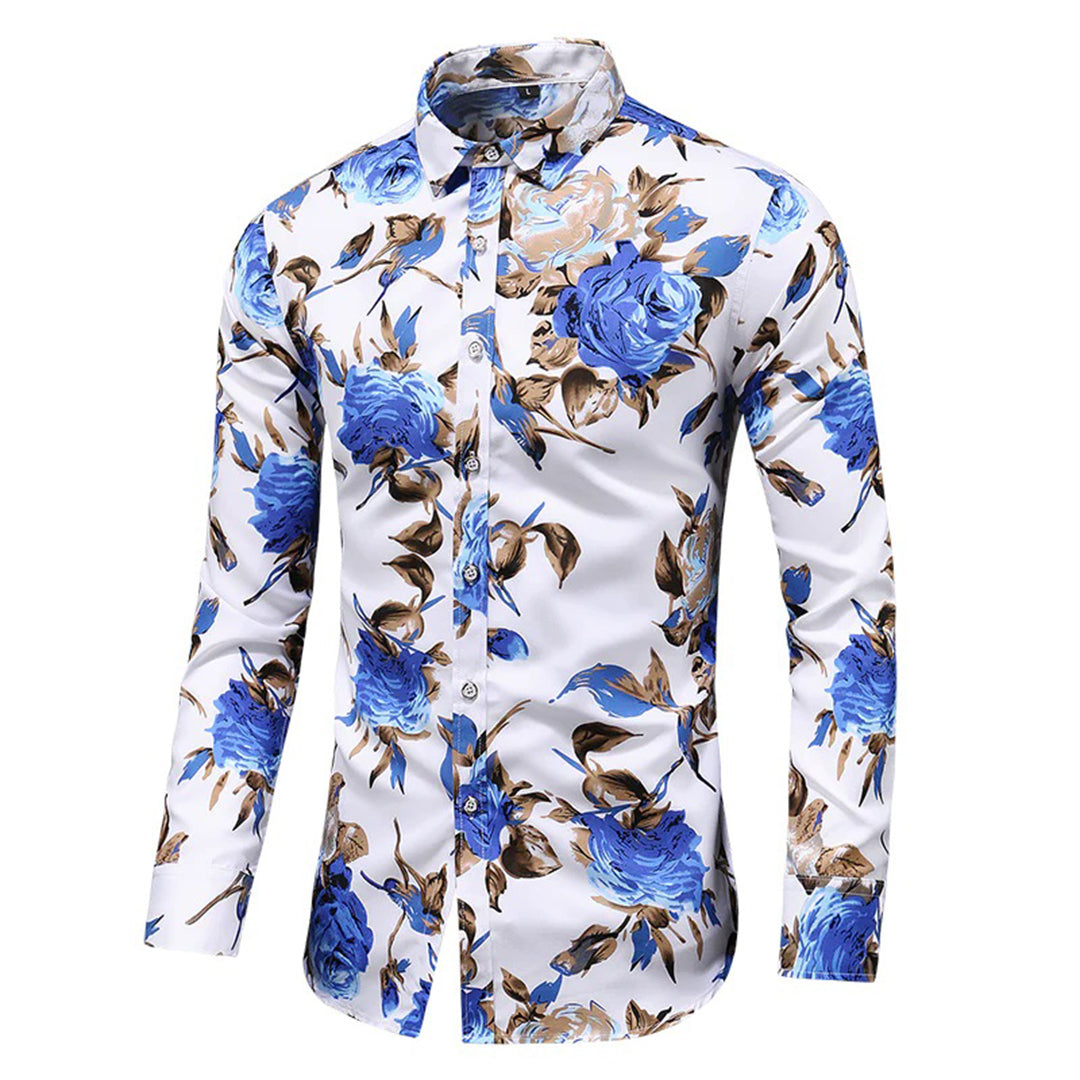 Herrenhemd mit Blumenmuster – Modern & Stilvoll