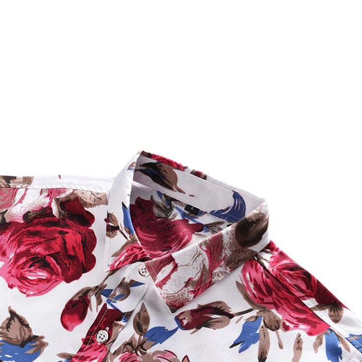 Men's Shirt with Floral Pattern – Modern & Stylish