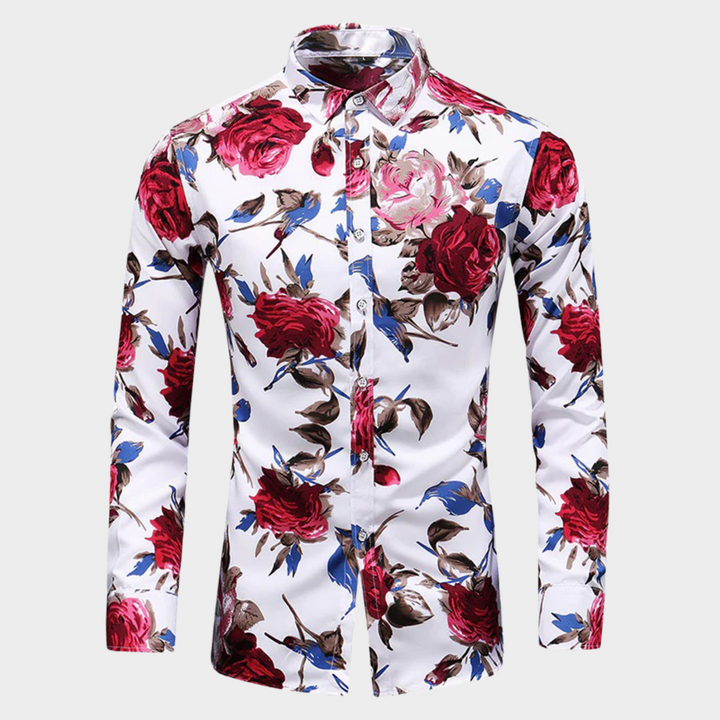 Men's Shirt with Floral Pattern – Modern & Stylish