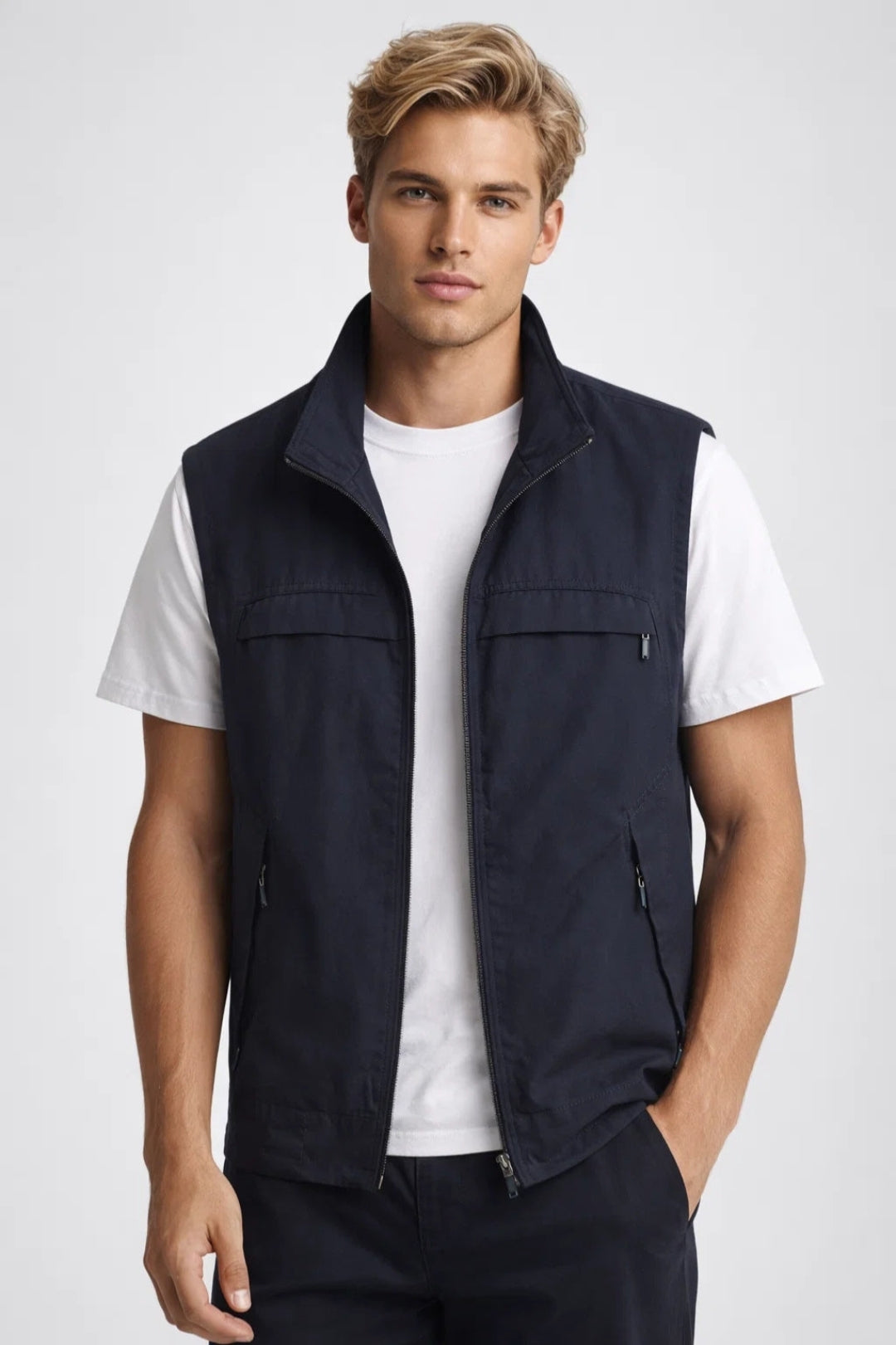 Men's Vest | Lightweight and breathable, with practical zip pockets for summer