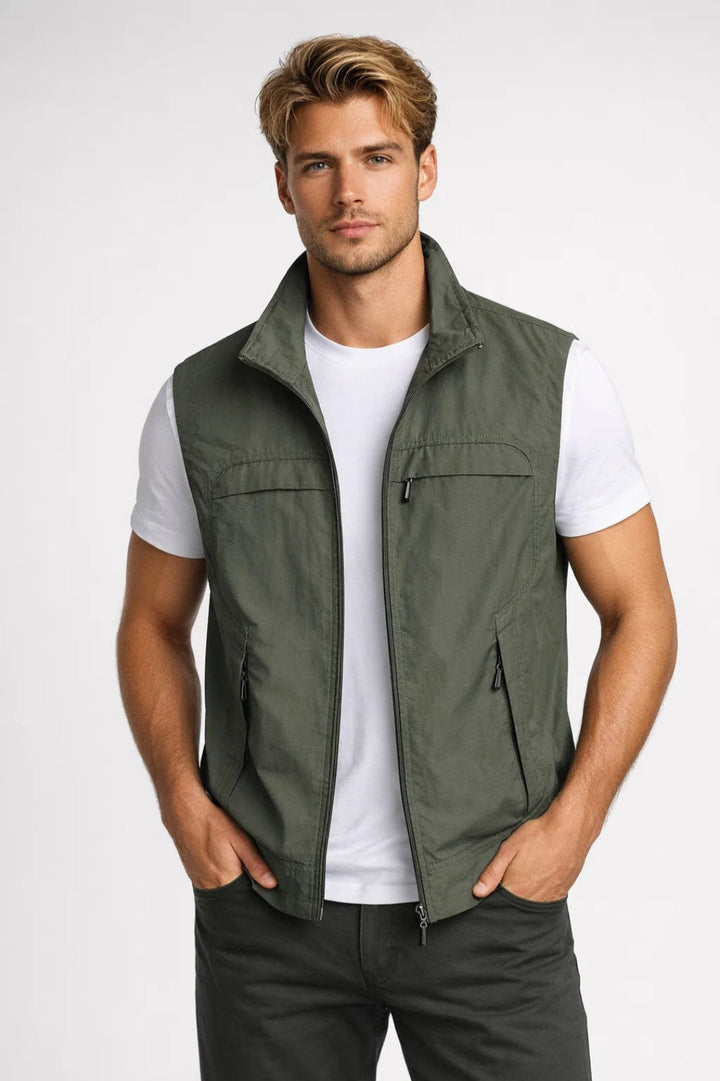 Men's Vest | Lightweight and breathable, with practical zip pockets for summer