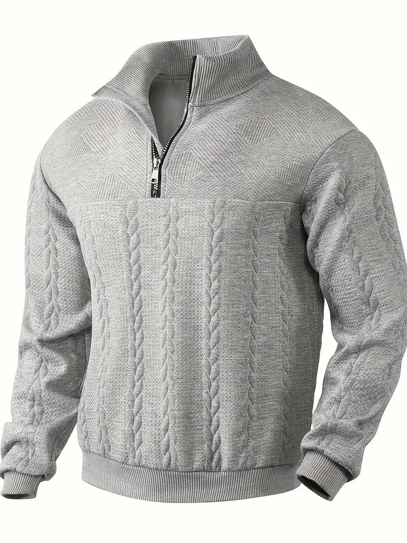 Moderner Zip-Pullover – Weich & Vielseitig