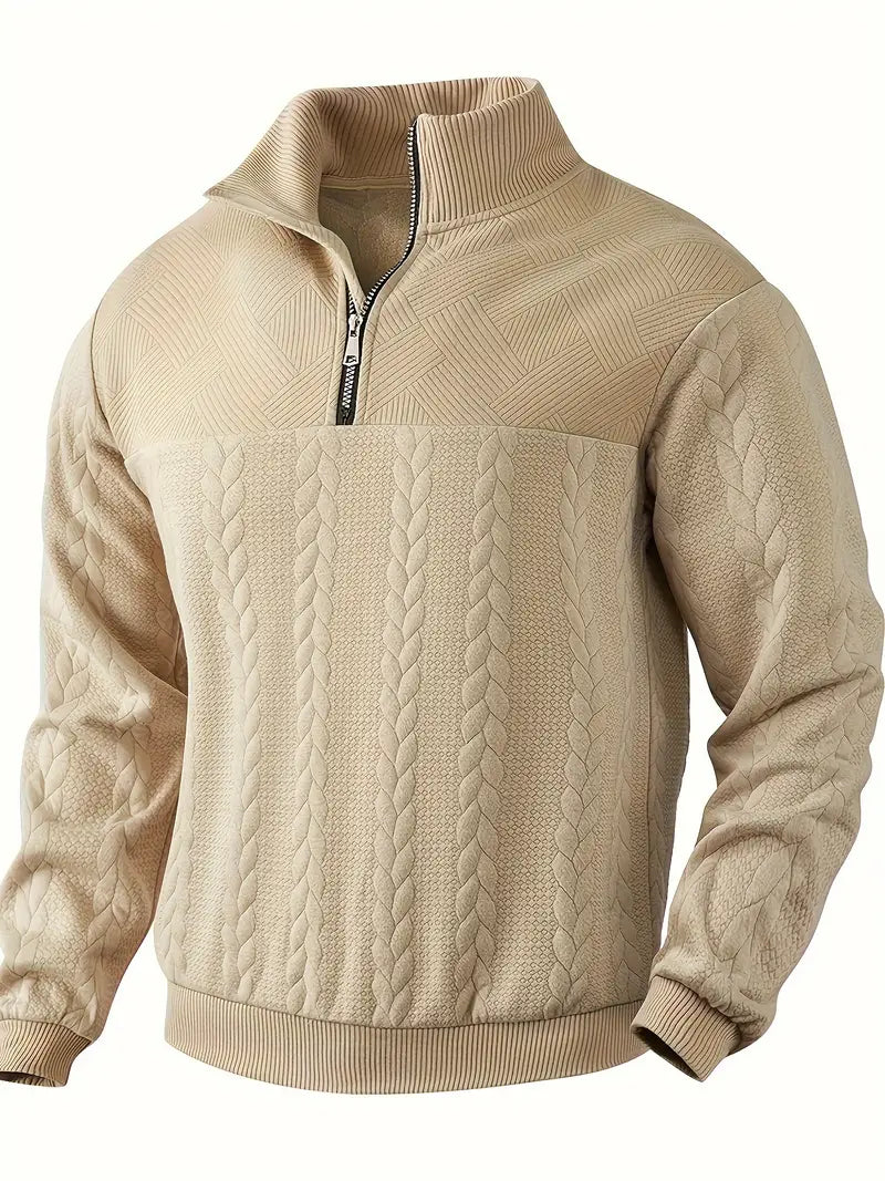 Moderner Zip-Pullover – Weich & Vielseitig