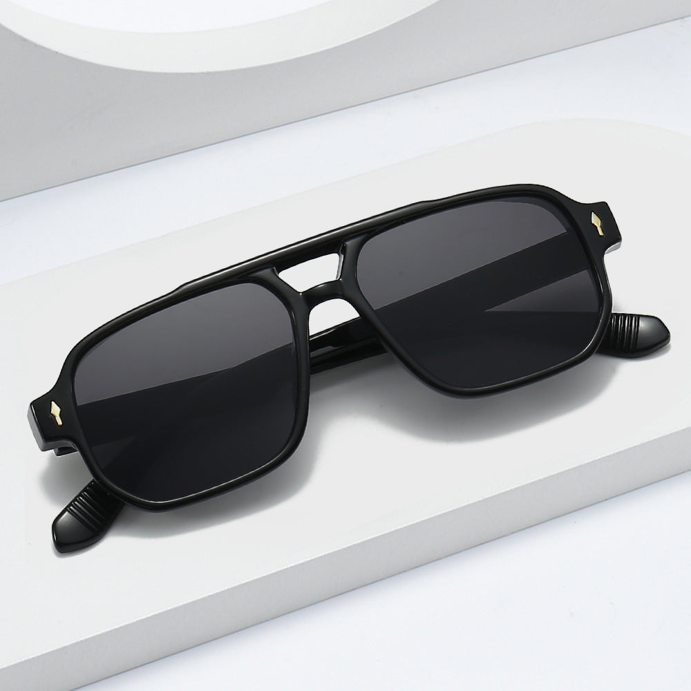 Men's Sunglasses | Oversized Square Shape and Tinted Lenses | Modern Fashion Look