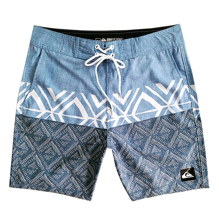 Men's Boardshorts | Drawstring Waist and Geometric Pattern | Perfect for Beach and Summer