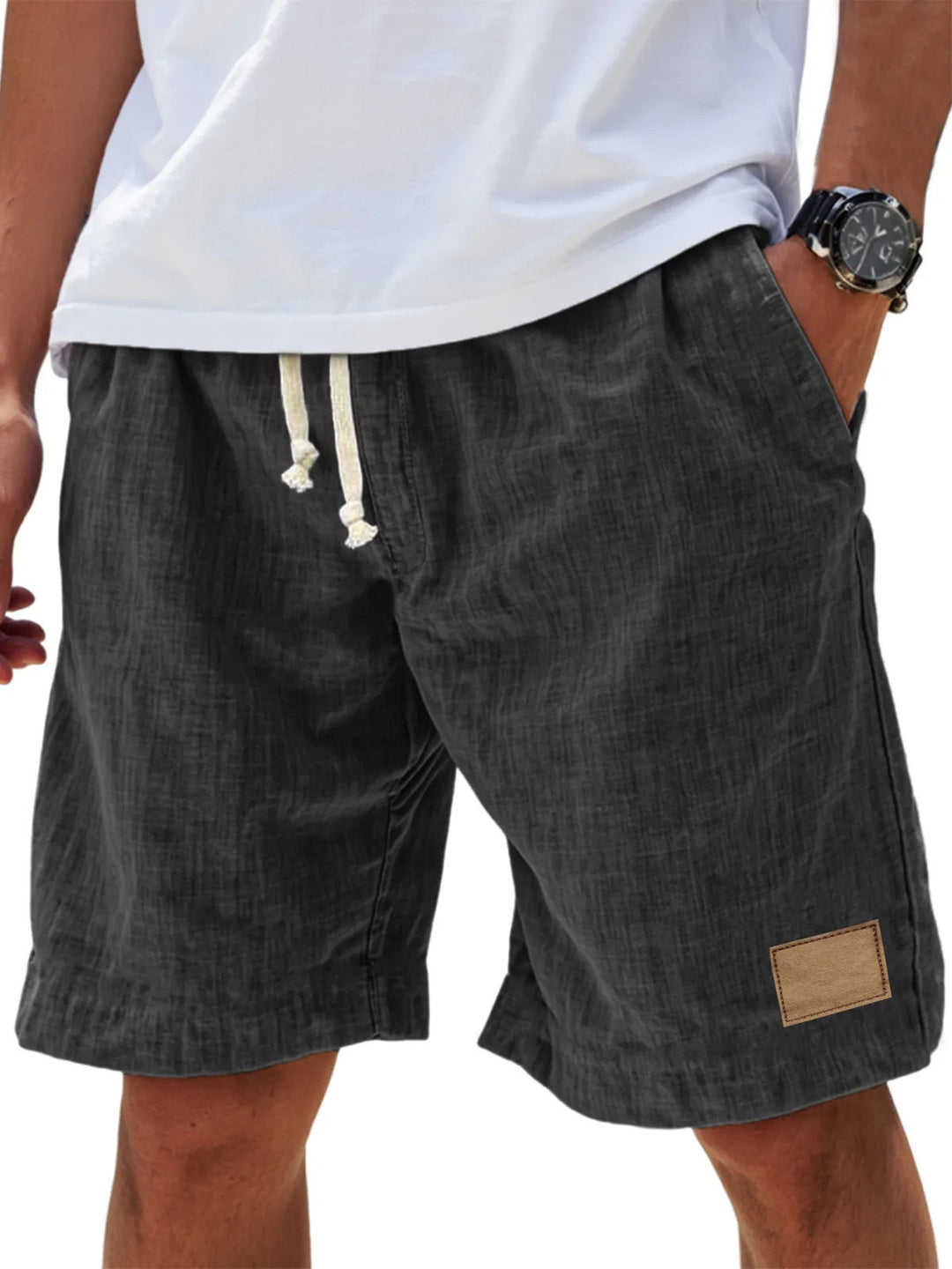 Herren Shorts mit Kordelzug | Lockere Passform und Seitentaschen | Komfortabler Sommerstil