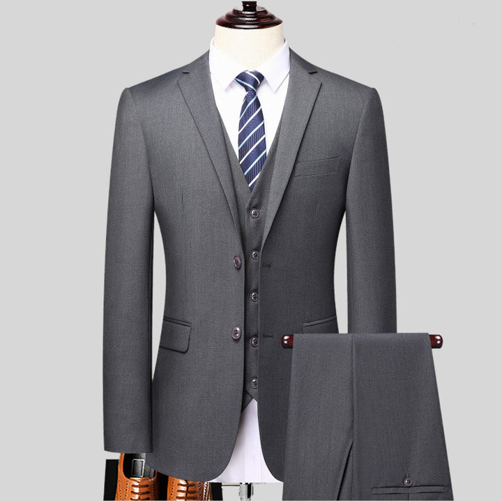 Herren Anzug-Set | Dreiteiliges Design und Taillierte Passform | Stilvoll für Business und Feierlichkeiten