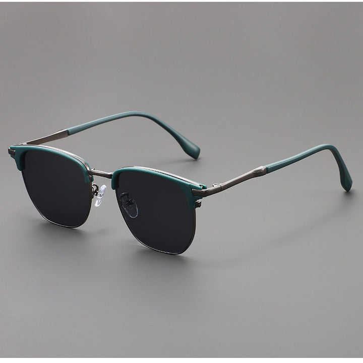 Herren Sonnenbrille | Browline-inspiriertes Design und Getönte Gläser | Zeitlos Eleganter Stil