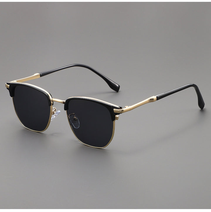 Herren Sonnenbrille | Browline-inspiriertes Design und Getönte Gläser | Zeitlos Eleganter Stil