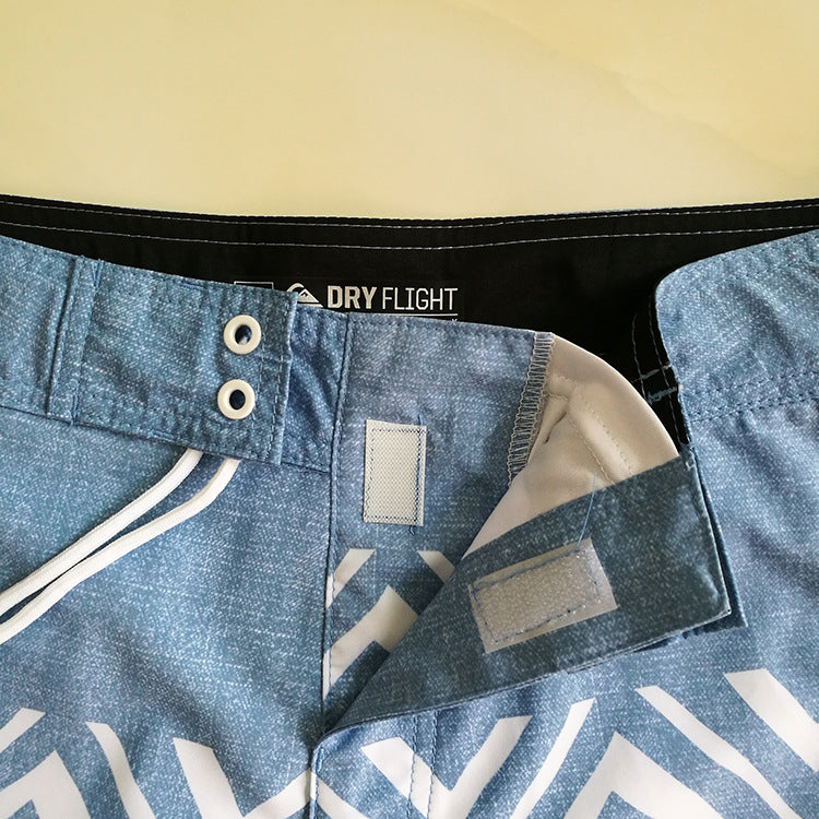 Men's Boardshorts | Drawstring Waist and Geometric Pattern | Perfect for Beach and Summer