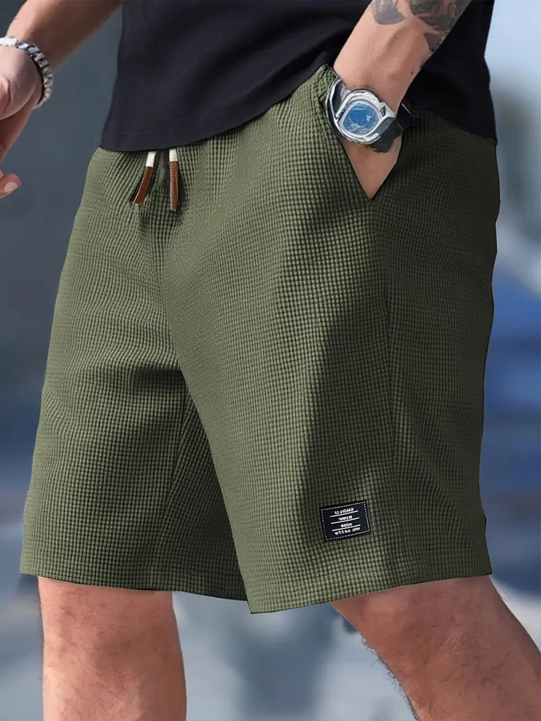 Herren Freizeitshorts | Kordelzugbund und Lockere Passform | Komfortabler Sommerstil