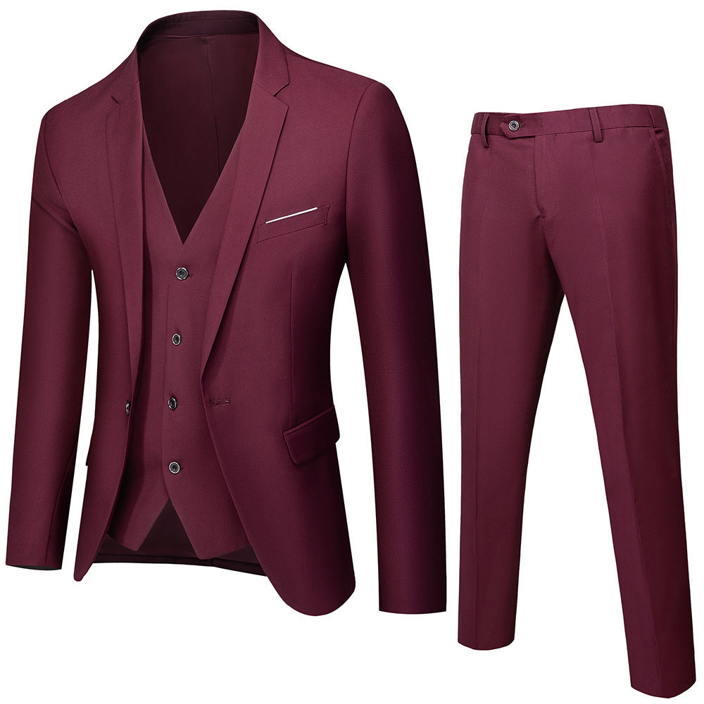 Men's Suit Set | Three-Piece Design and Polished Silhouette | Stylish for Special Occasions