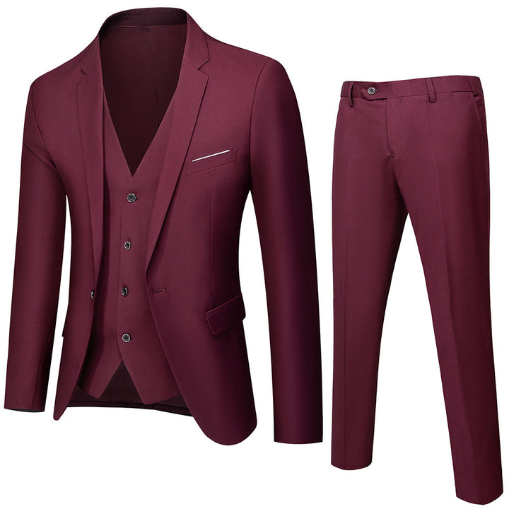 Men's Suit Set | Three-Piece Design and Polished Silhouette | Stylish for Special Occasions