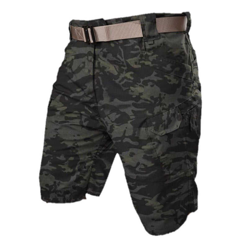 Herren Tactical-Cargo-Shorts | Mehrere Taschen und Verstellbarer Gürtel | Funktionaler Outdoor-Stil