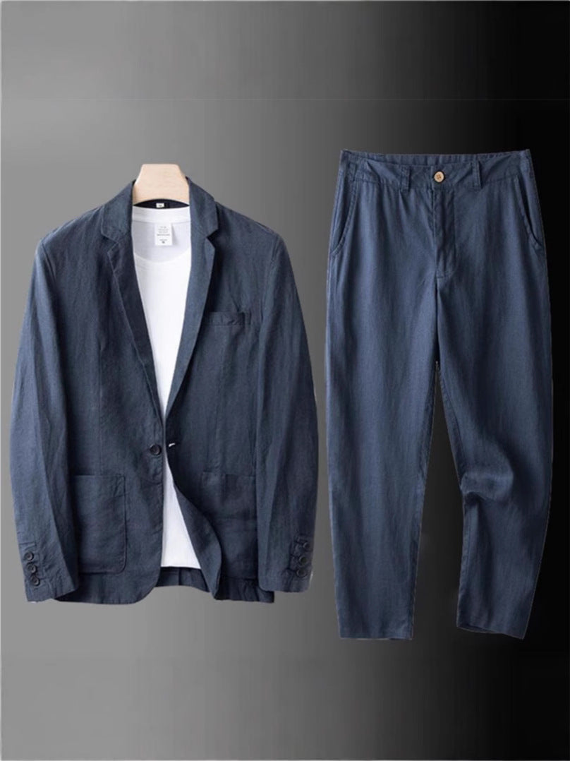 Men's Suit Set | Coordinated Blazer and Matching Pants | Modern Elegant Style