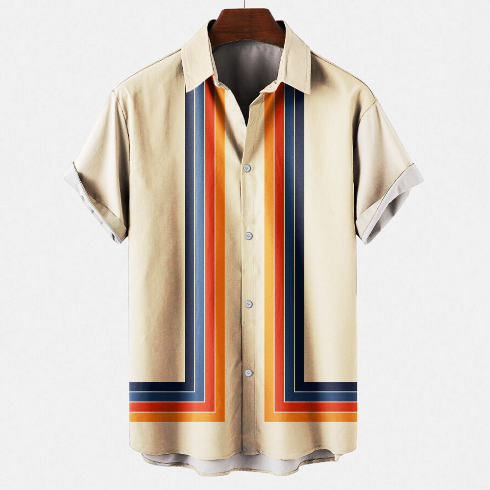 Retro Herrenhemd für Herren – Modern & Stilvoll
