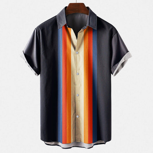 Retro Herrenhemd für Herren – Modern & Stilvoll