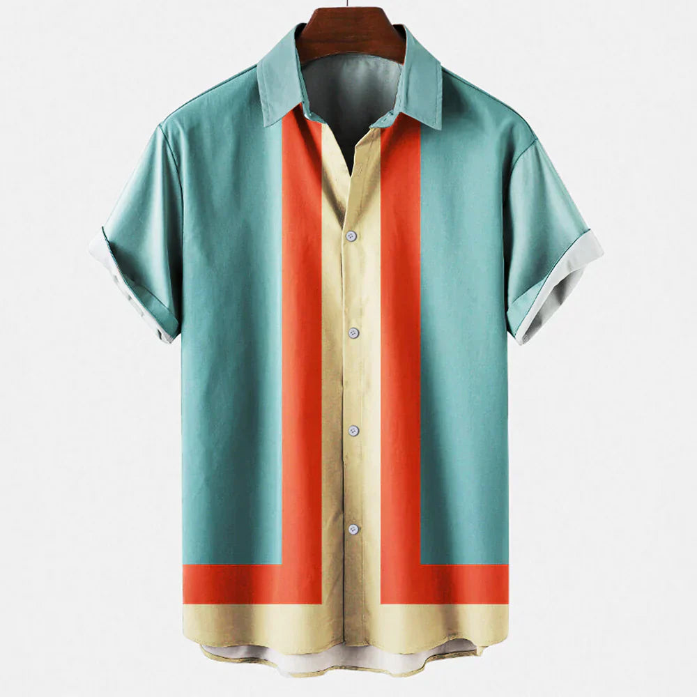 Retro Herrenhemd für Herren – Modern & Stilvoll