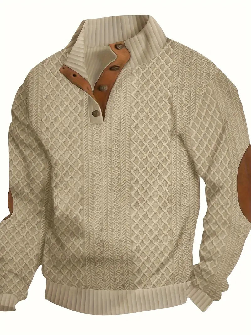 Retro Knit Sweater for Men – Timeless & Stylish