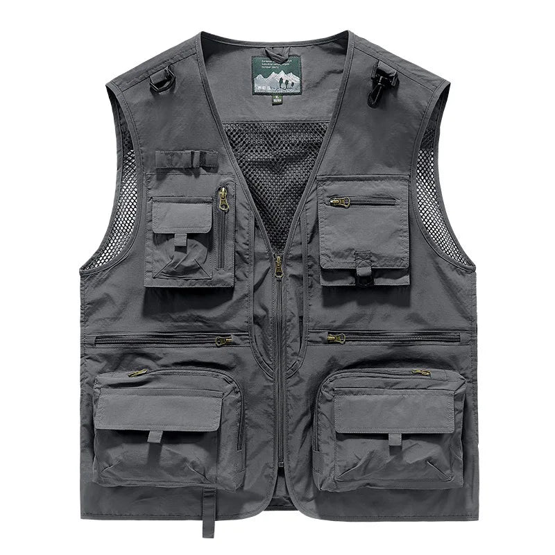 Men's Utility Vest | Multi-Pocket Design and Sleeveless Cut | Perfect for Outdoor Activities