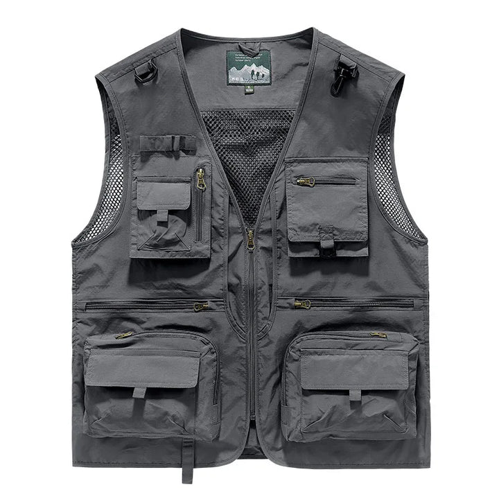 Men's Utility Vest | Multi-Pocket Design and Sleeveless Cut | Perfect for Outdoor Activities