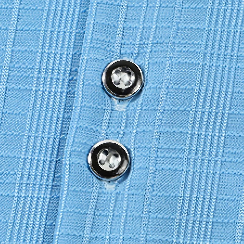 Men's Polo Shirt with Textured Pattern | Short Sleeves and Button Placket | Stylish Casual Look