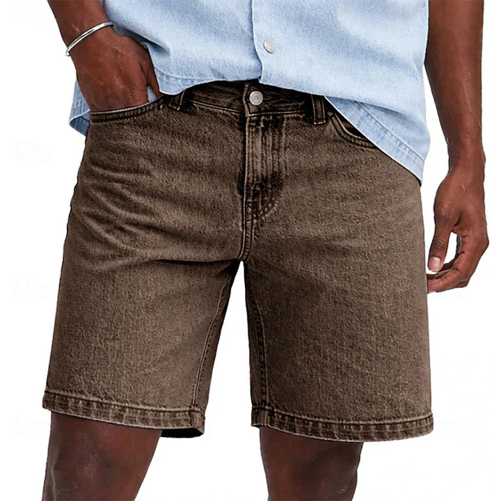 Herren Jeansshorts mit geradem Bein | Reguläre Passform