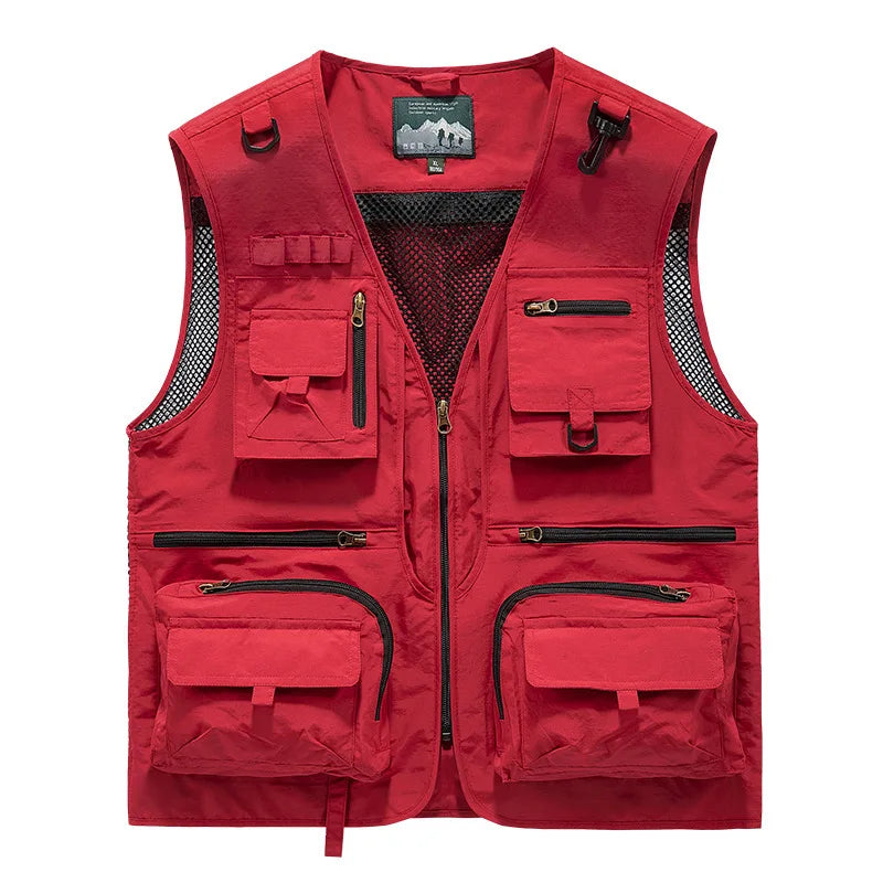 Men's Utility Vest | Multi-Pocket Design and Sleeveless Cut | Perfect for Outdoor Activities