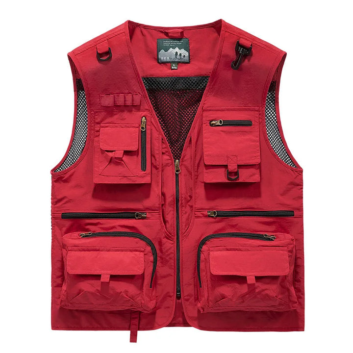 Men's Utility Vest | Multi-Pocket Design and Sleeveless Cut | Perfect for Outdoor Activities