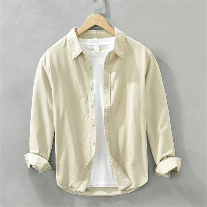 Herren Langarmhemd | Klassisches Button-Up Hemd | Zeitloser Stil für Jeden Tag