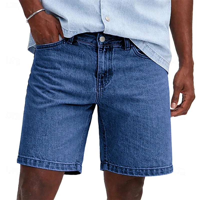Herren Jeansshorts mit geradem Bein | Reguläre Passform