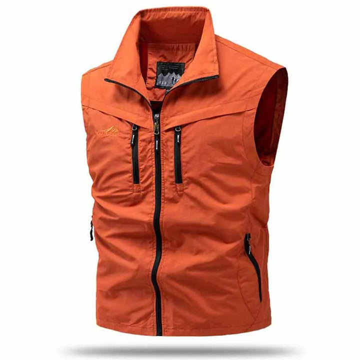 Herren Freizeitweste | Ärmelloses Design und Funktionaler Look | Perfekt für Outdoor-Aktivitäten