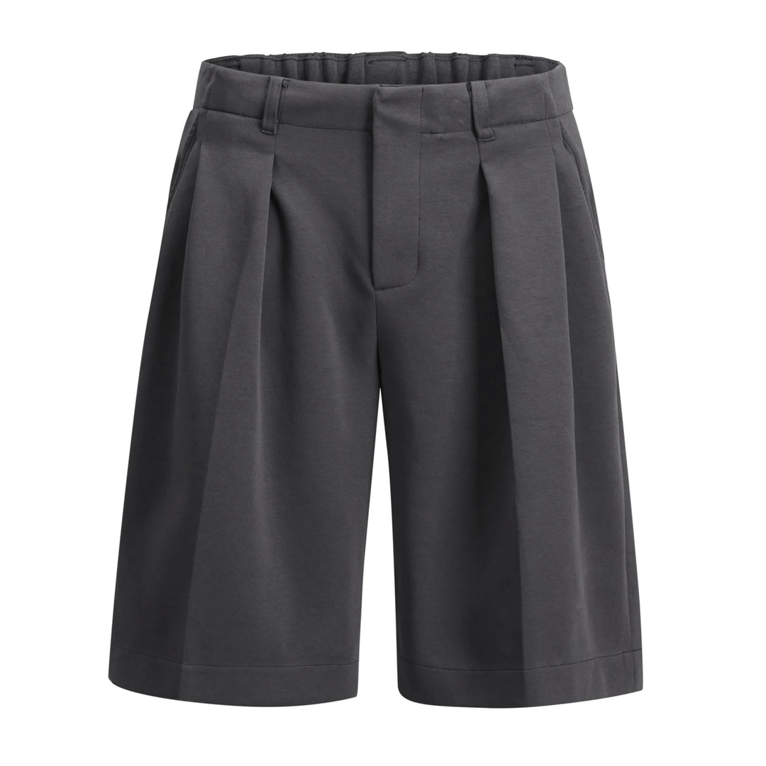 Men's Old Money Shorts – Wide Leg, Elastic Waist, Relaxed Fit