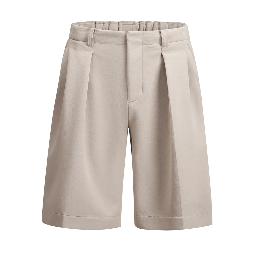 Men's Old Money Shorts – Wide Leg, Elastic Waist, Relaxed Fit