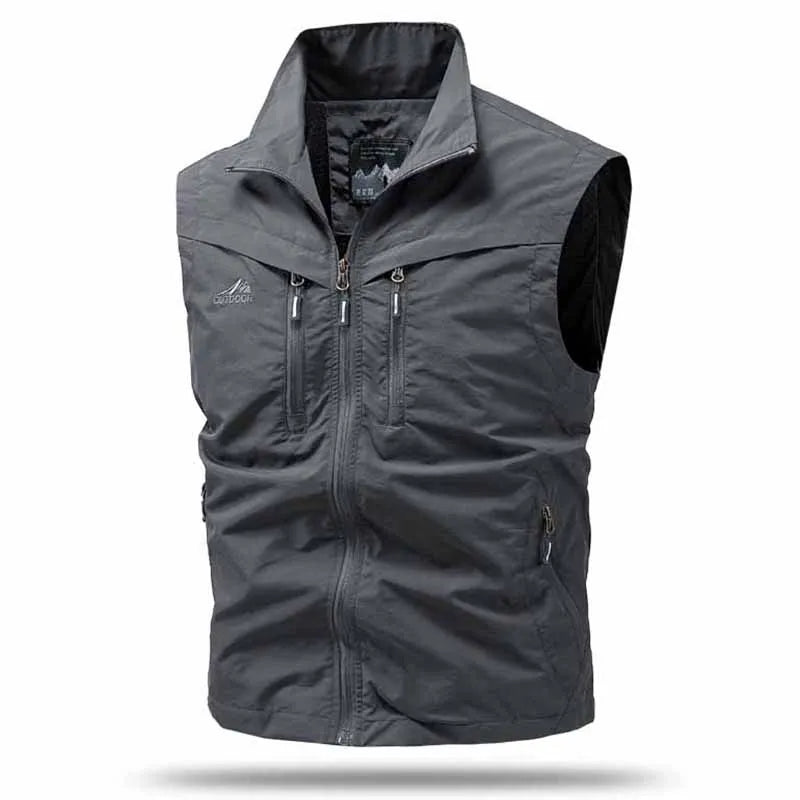 Herren Freizeitweste | Ärmelloses Design und Funktionaler Look | Perfekt für Outdoor-Aktivitäten