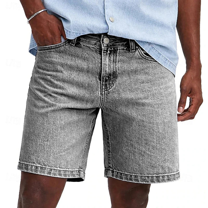 Herren Jeansshorts mit geradem Bein | Reguläre Passform