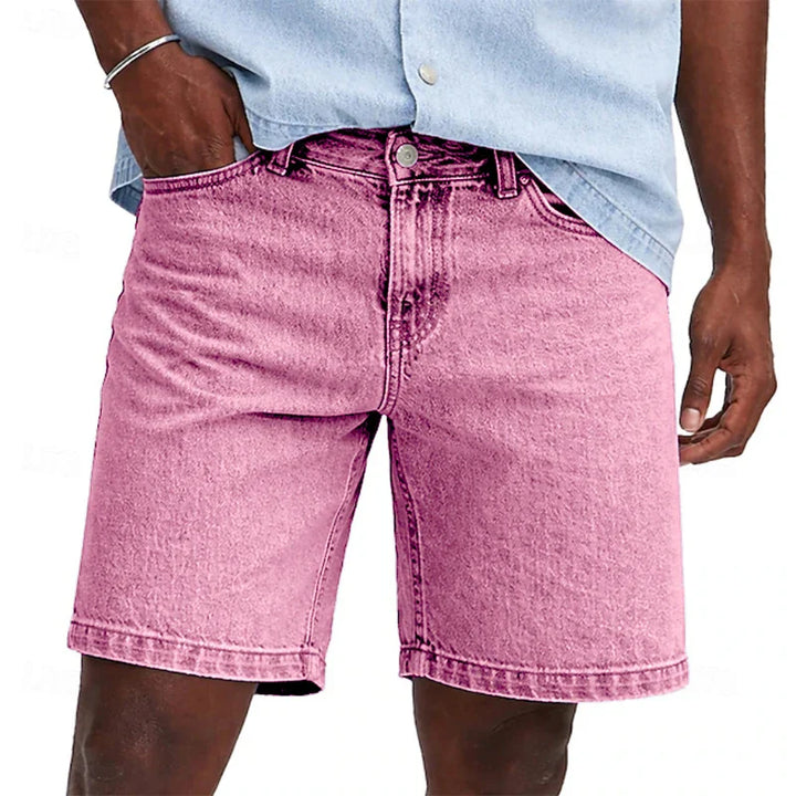 Herren Jeansshorts mit geradem Bein | Reguläre Passform