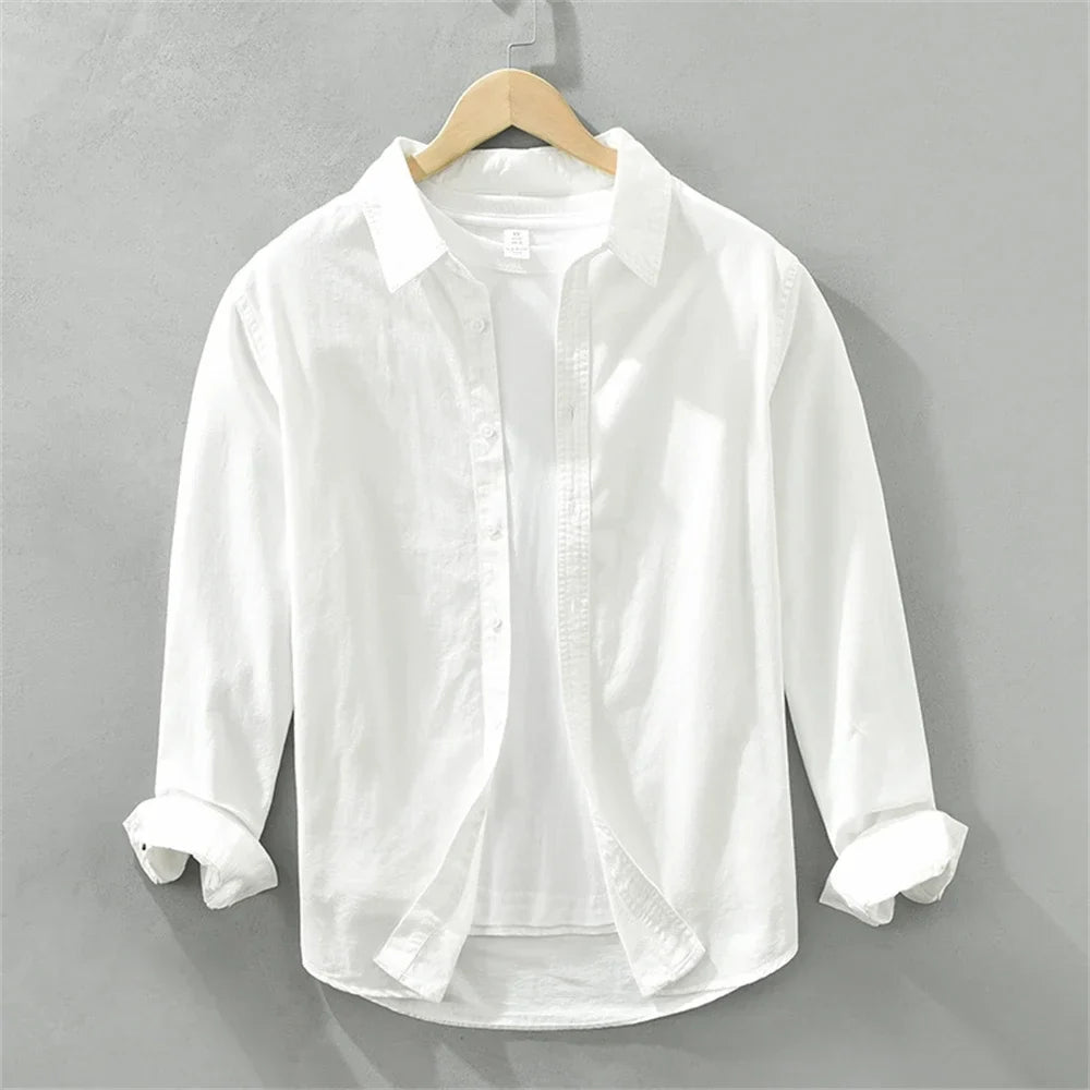 Herren Langarmhemd | Klassisches Button-Up Hemd | Zeitloser Stil für Jeden Tag