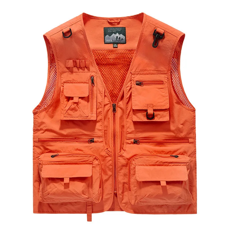 Men's Utility Vest | Multi-Pocket Design and Sleeveless Cut | Perfect for Outdoor Activities