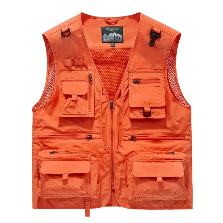 Men's Utility Vest | Multi-Pocket Design and Sleeveless Cut | Perfect for Outdoor Activities