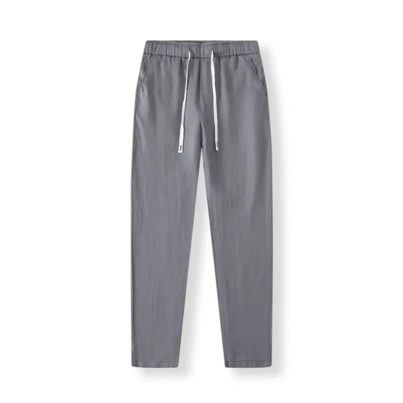 Herren Reisehose mit Kordelzug | Gerade Beine und Praktische Taschen | Komfort für Jeden Tag