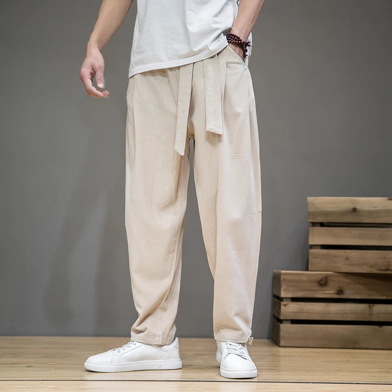 Men's Casual Pants | Loose Straight Cut and Simple Design | Comfort for Every Day