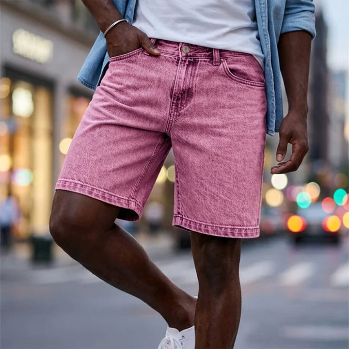 Herren Jeansshorts mit geradem Bein | Reguläre Passform