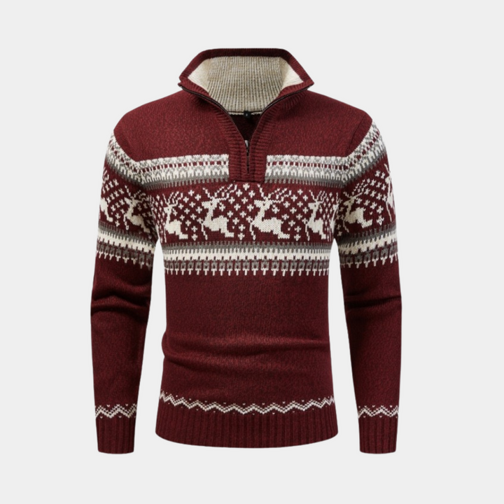 Scandinavian Zip Sweater – Warm & Stylish