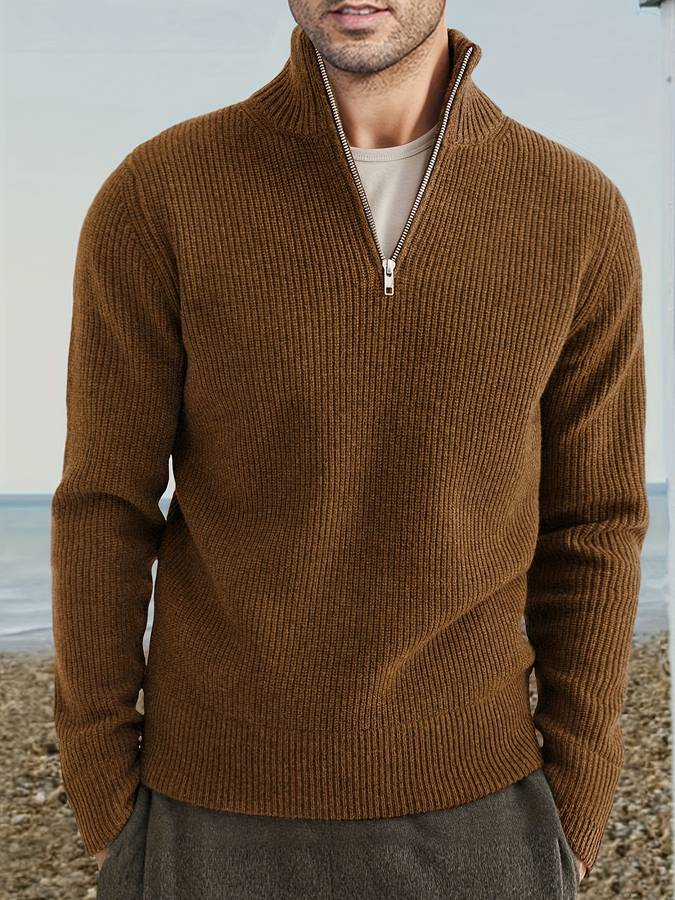 Alpha Zip-Pullover – Robuste Vielseitigkeit & Stil