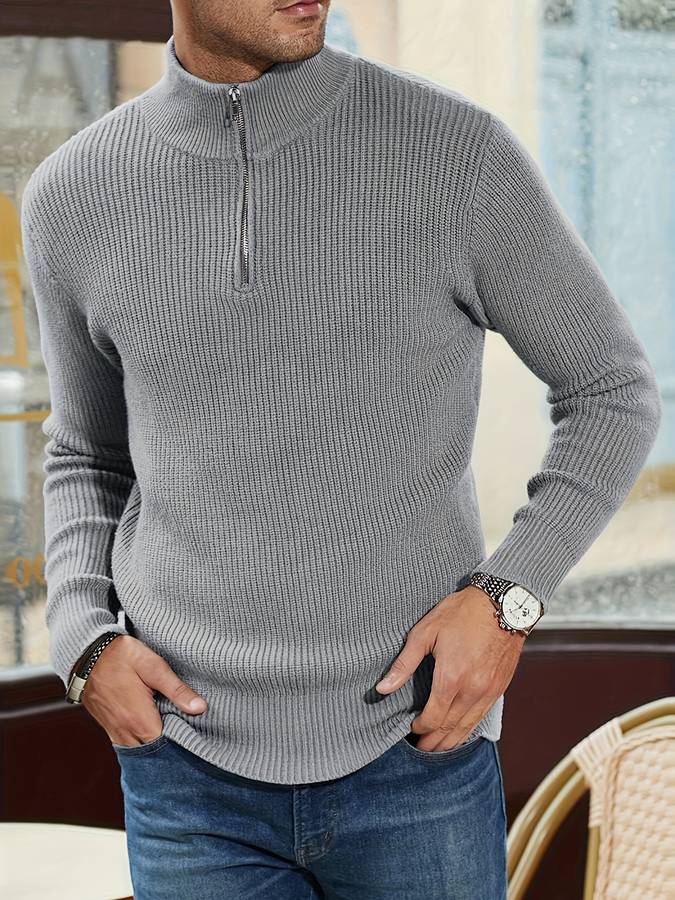 Alpha Zip-Pullover – Robuste Vielseitigkeit & Stil
